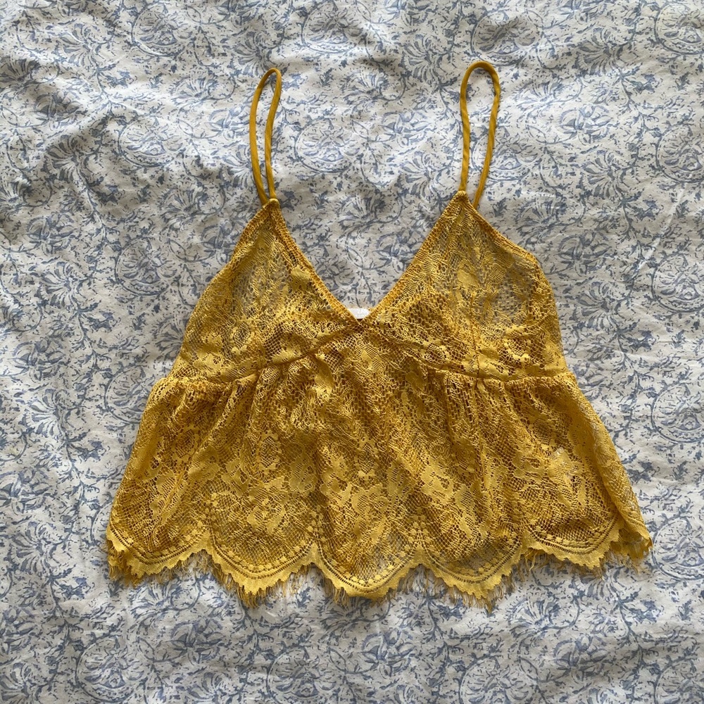 Zara Sheer Lace Tank Top